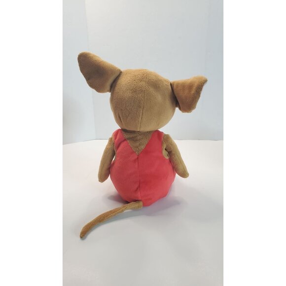 Mouse Stuffed Animal Plush 15" Toy Wearing Red Overalls Give A Mouse A Cookie - Picture 8 of 8